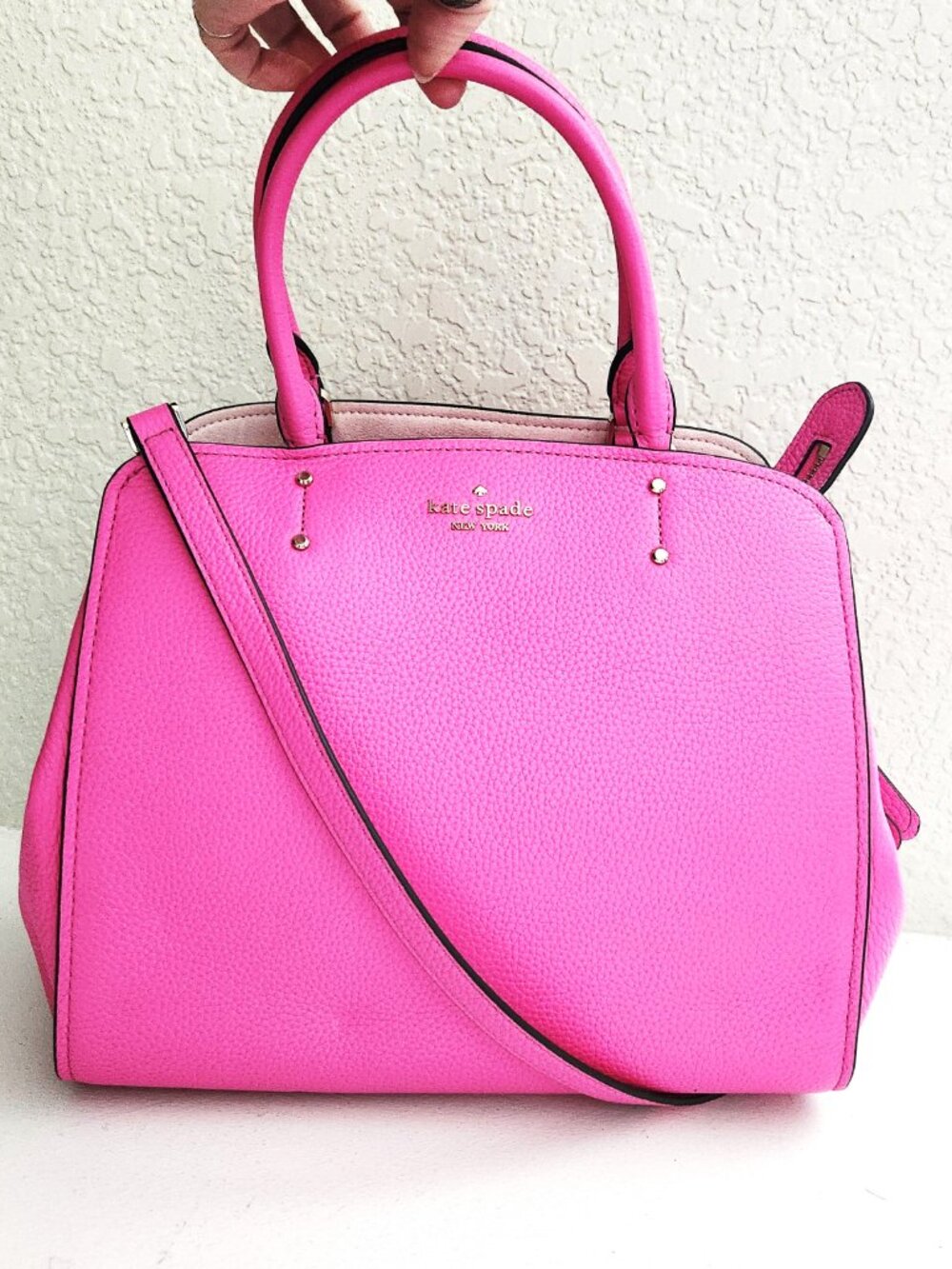 Like New Kate Spade NY Tegan Bright Peony Shoulder Bag Purse